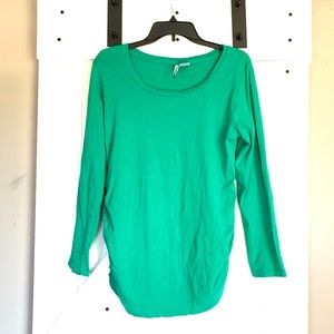Women’s Planet Motherhood Maternity Green Cotton Long Sleeve XL